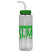 32 oz The Guzzler Transparent Color Bottles w/ Straw Lid ,[wholesale],[Simply+Green Solutions]