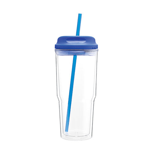 24oz Acrylic Tumbler w/ Matching Straw