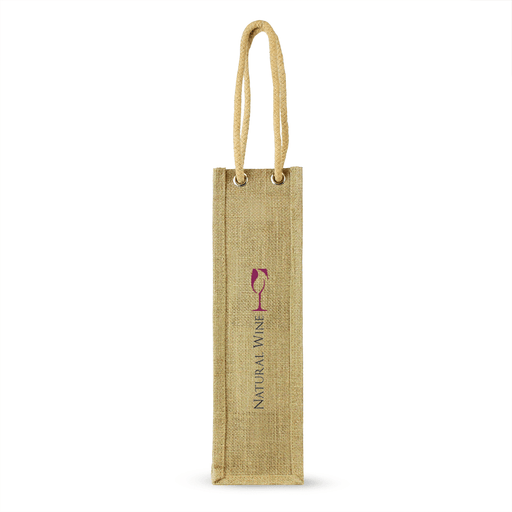 Single Bottle Jute Bag w/Rope Handle,[wholesale],[Simply+Green Solutions]